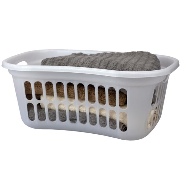 Laundry Hamper Plastic White
