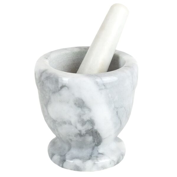 Mortar And Pestle Marble White