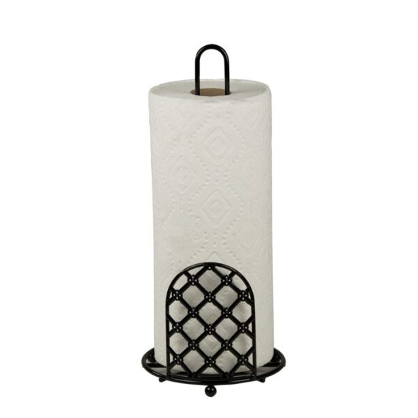 Paper Towel Holder Lattice Black