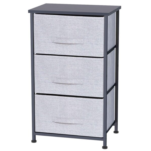3 Drawer Cart Light Grey