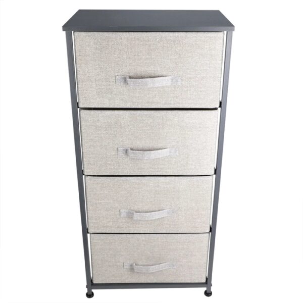 4 Drawer Cart Light Grey