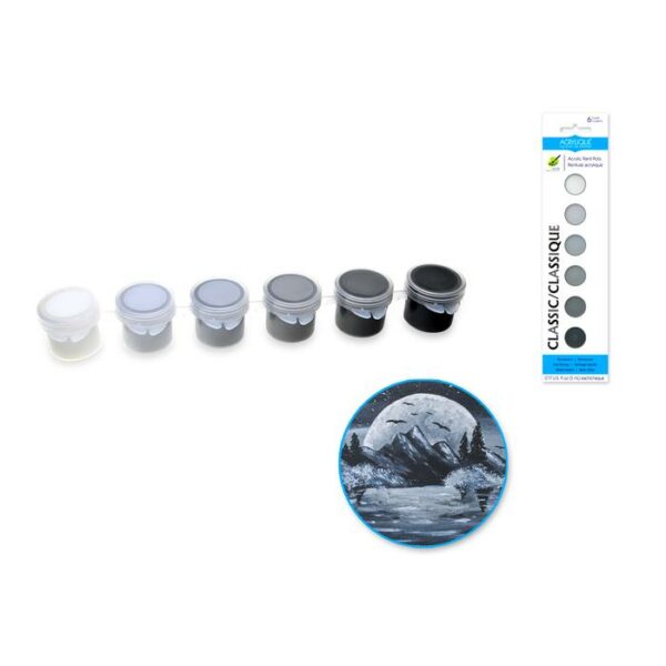 30ml Acrylique Paint Pots 6x5ml Classic