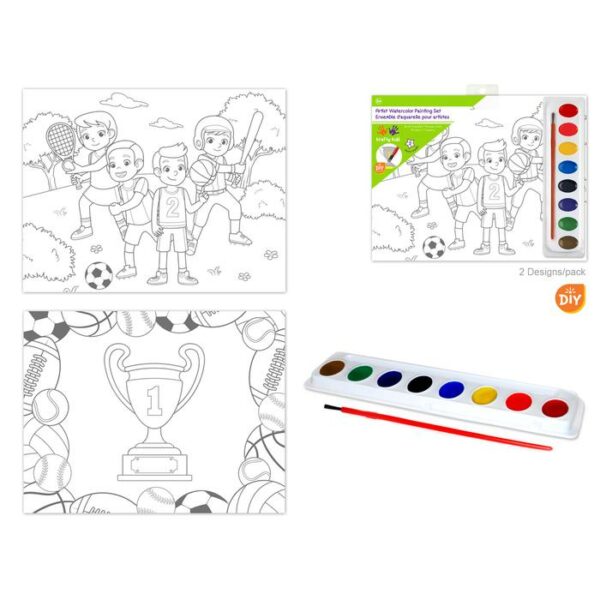 DIY lil Artist Watercolor Painting Set Sport Fan