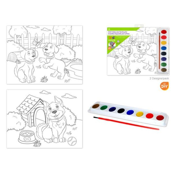 DIY lil Artist Watercolor Painting Set Puppy Fun