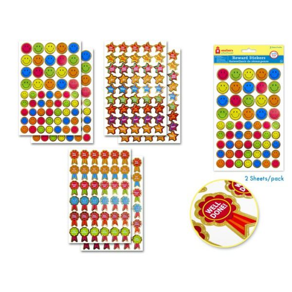 5.5"x8.25" Motivational Stickers 2 Count Assorted