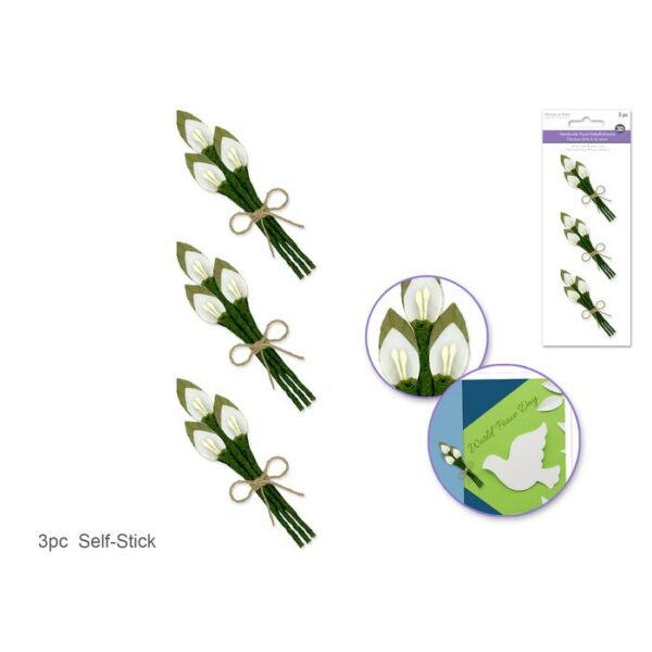 3D Handmade Floral Embellishments