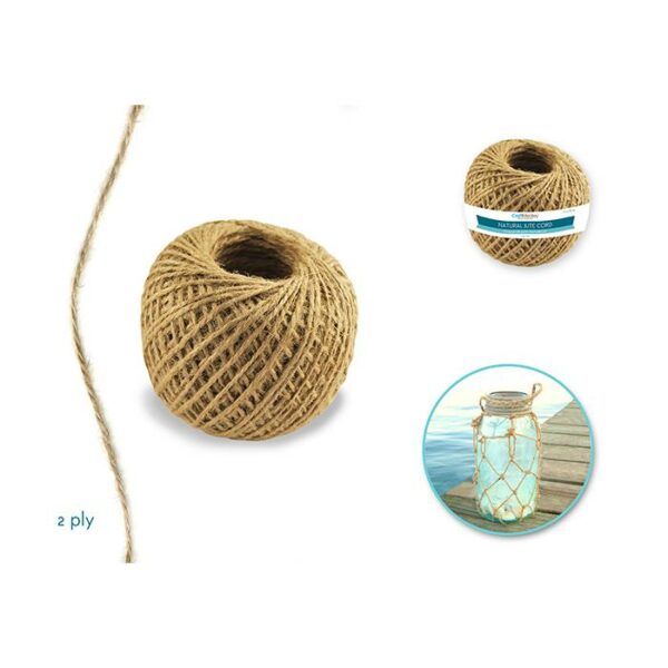 2Ply Natural Jute Cord 80G