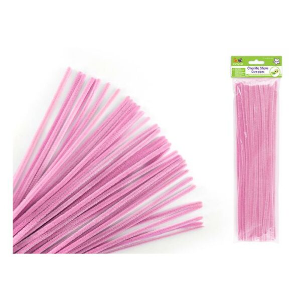 Chenille Stems 6mmx30 Cm Pipe Cleaners Light Pink