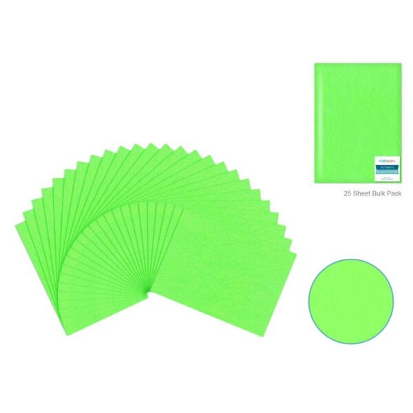 Mint Felt Sheet 9"x12" Premium Bar-Coded