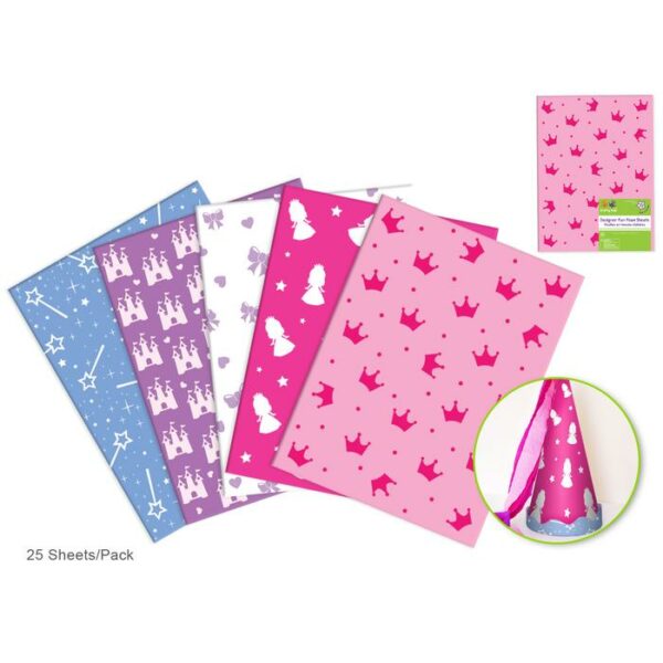 Princess  9"x12" 2mm Designer Foam Assorted