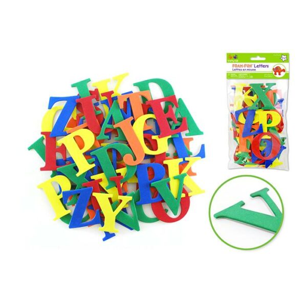 Cool Caps Primary 2" Foam-Fun Lettrex52 Self Stick