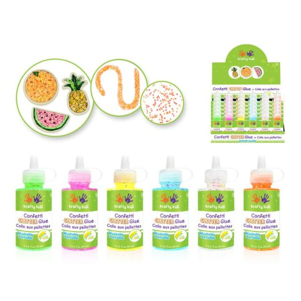 60ml Confetti Glitter Glue Laser