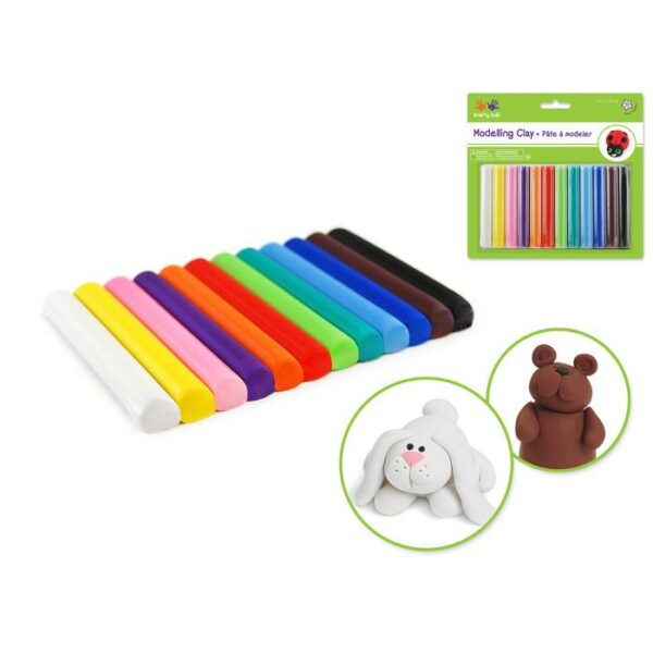 Modelling Clay Tubes x12 Assorted 150g
