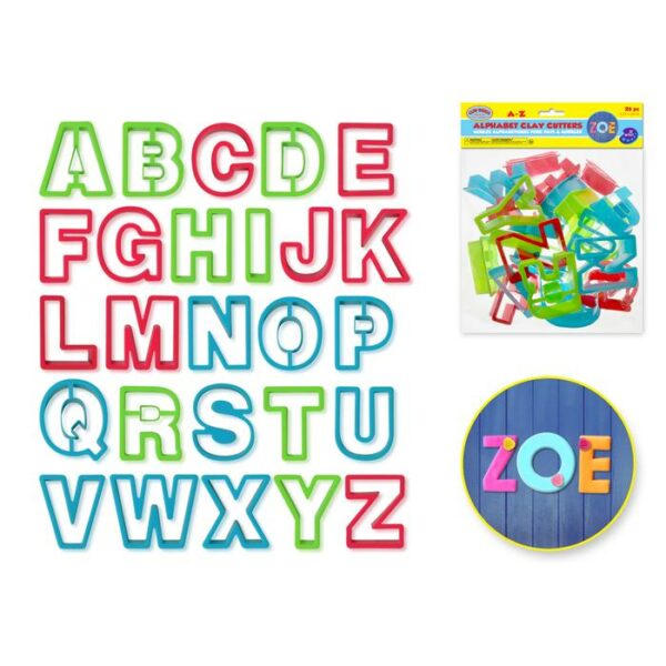 Lil' Artist Clay-Dough Tools Alphabet Cutters x26