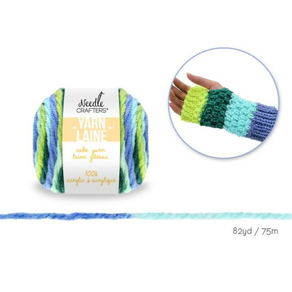 50g Meadow Acrylic Cake Yarn Ball Dyed
