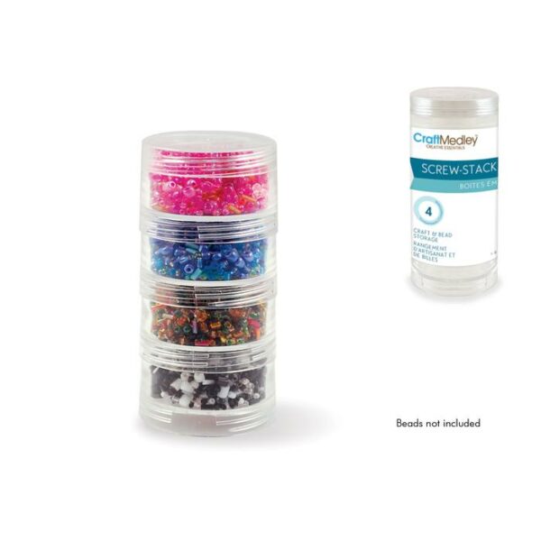 1 7/8"x1" Screw-Stack Canister x4