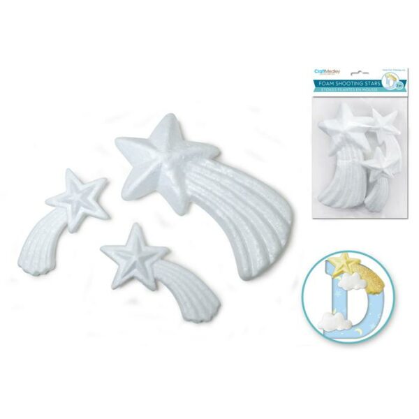 Polyfoam Shapes Shooting Stars 3 Pieces