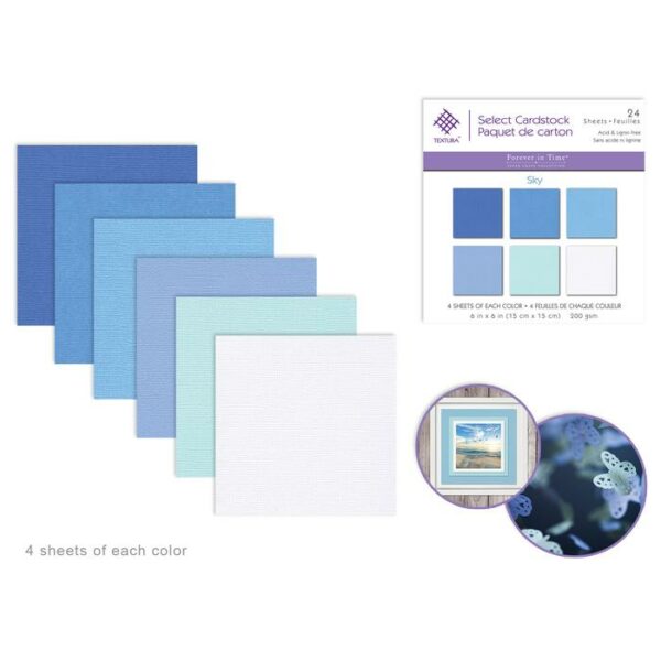 6"x6" Textura Select Packs Sky x24 Assorted