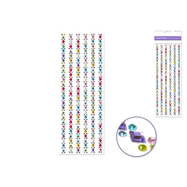 Gem Medley Strip 10cmx27 Jewel Borders