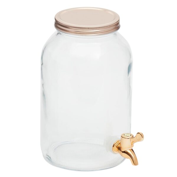 3.8 Liter Glass Dispenser Copper