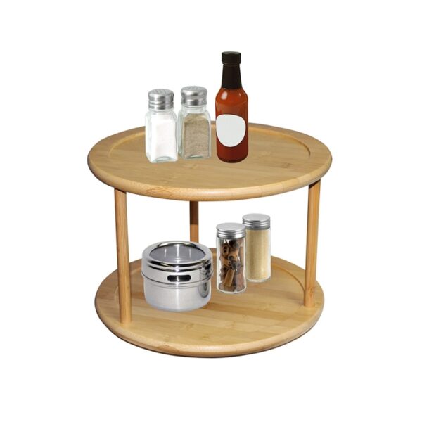 Bamboo 2 Tier Lazy Susan