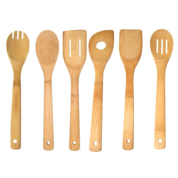 6 Pieces Bamboo Kitchen Tool Set