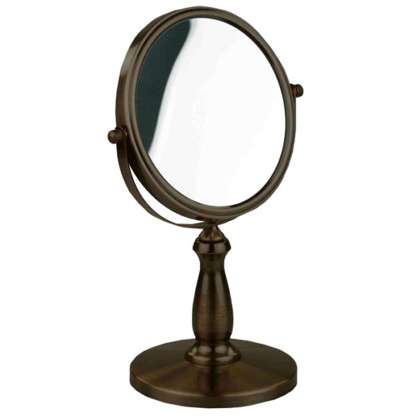 Cosmetic Mirror Two-Sided Brown
