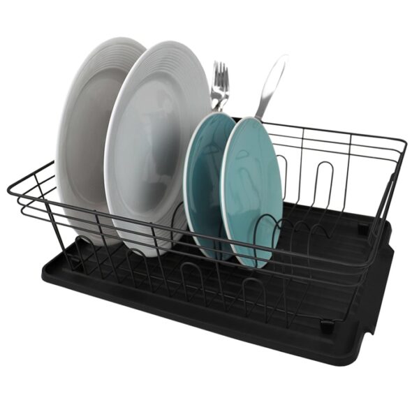3 Pieces Dish Rack Contempo Black