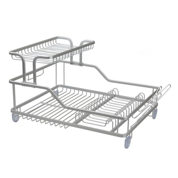 2-Tier Aluminium Dish Rack