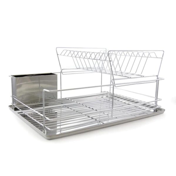 Dish Rack Chrome Stainless Steel Tray