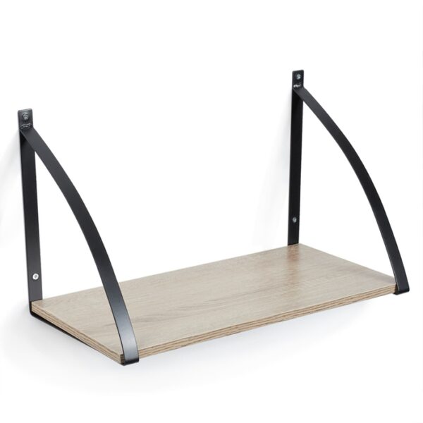 18"  Wall Shelf Arch Oak