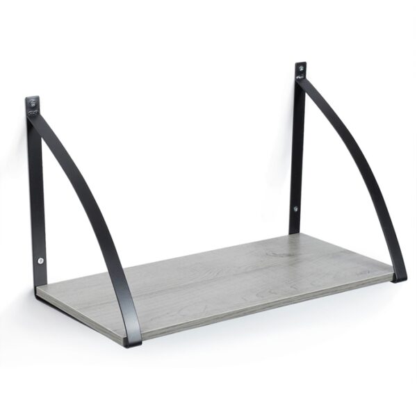 18" Wall Shelf Arch Grey