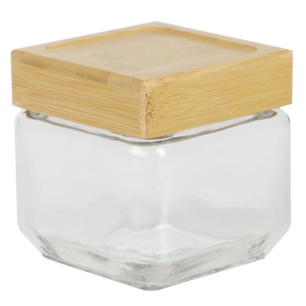 27Oz Glass Canister With Bamboo Lid