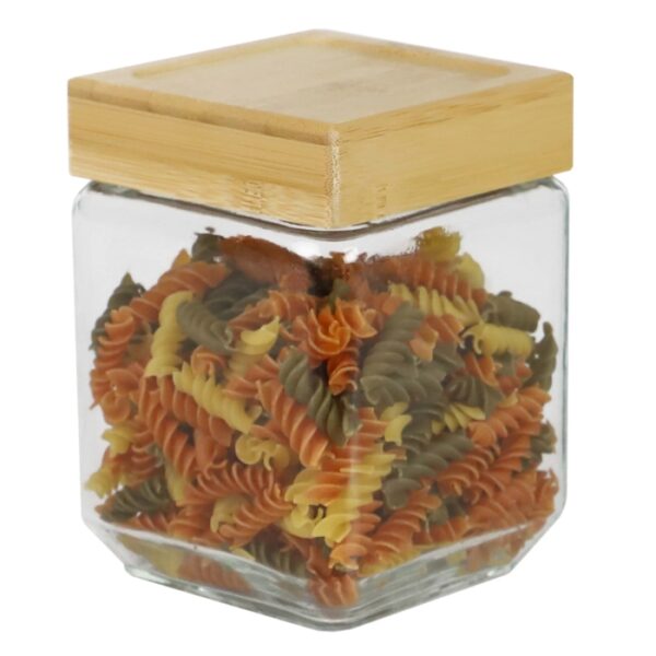 42Oz Glass Caniter With Bamboo Lid