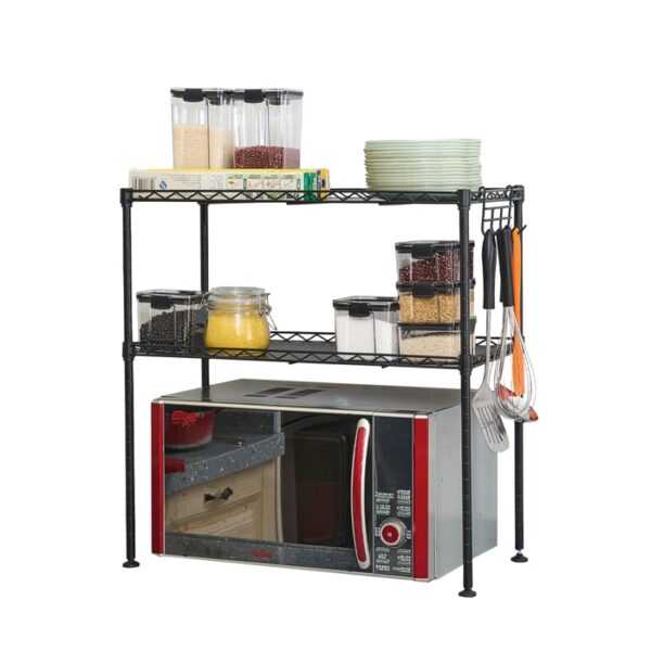 2 Tier Microwave Rack With Mat