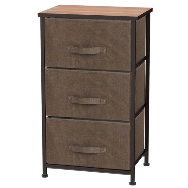 3 Drawer Cart Brown