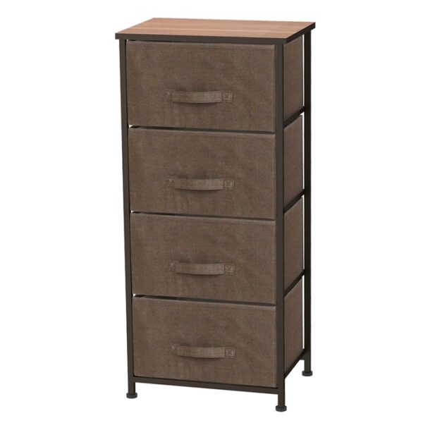4 Drawer Cart Brown