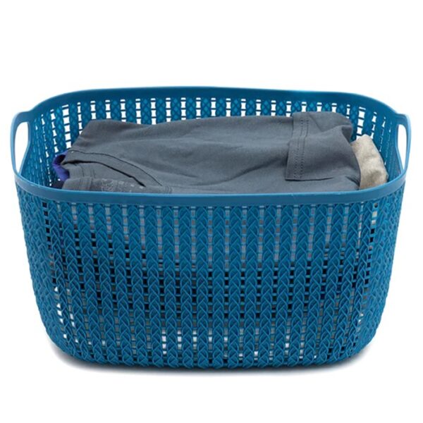 Plastic Storage Crochet Basket Large