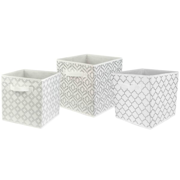 Storage Bin Metallic Silver