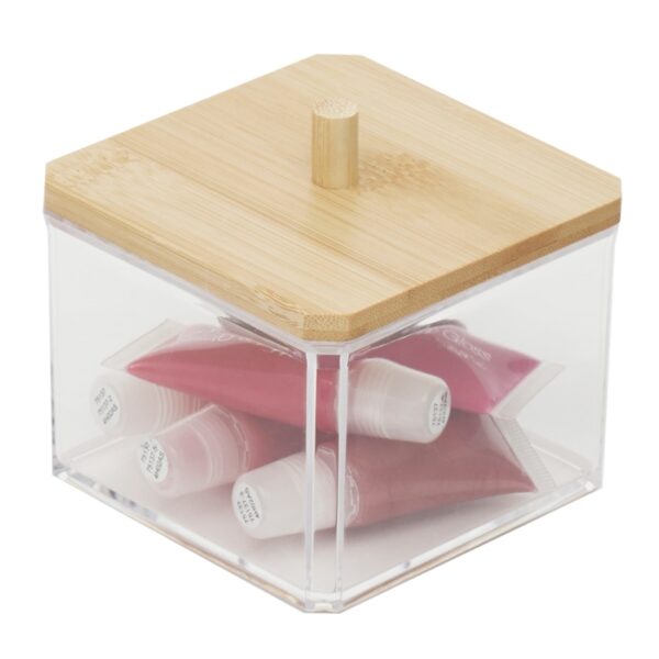 Cosmetic Box Small With Bamboo Lid