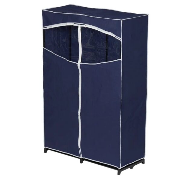 63" Storage Closet Double Wide With Window Blue