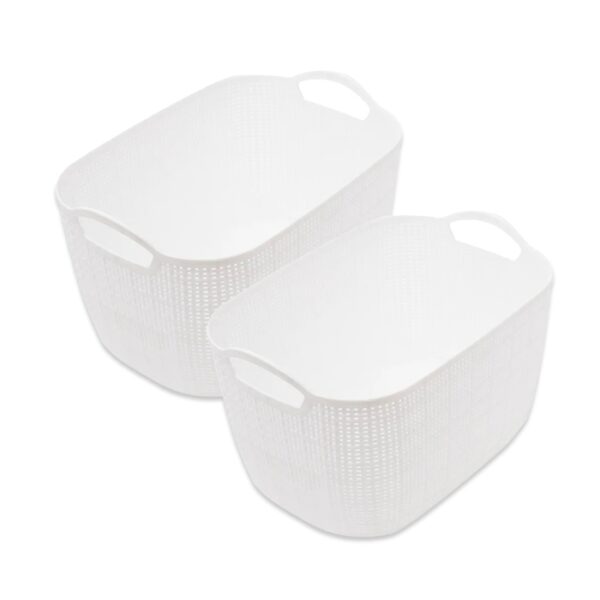 2 Piece Storage Basket Jute Large