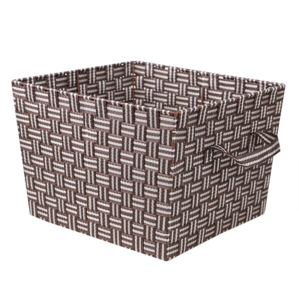 Woven Strap Bin X-Large Brown Stripe