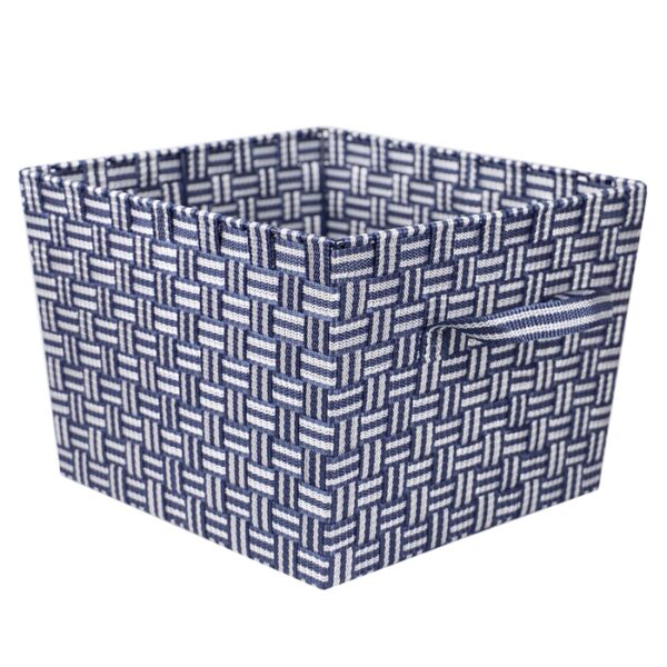 Woven Strap Bin X-Large Bleu Stripe