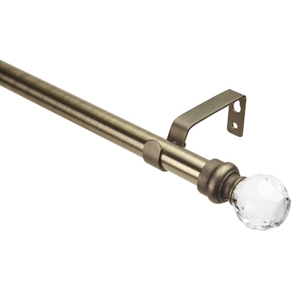 Crystal Ball Curtain Rod 48-86"