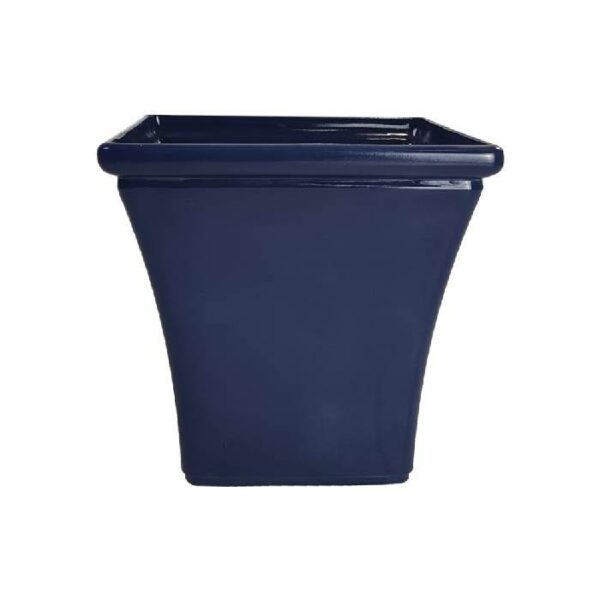 Small Melrose Planter Dark Blue Glaze 32.5x32.5x31