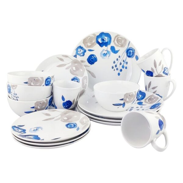 16 Pieces Round Dinnerware Set Mlt Cb