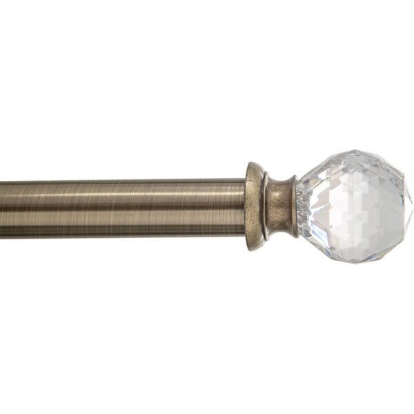 Crystal Ball Curtain Rod 24-48"