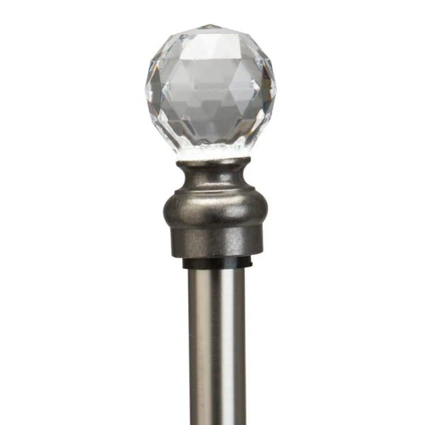 Crystal Ball Curtain Rod 24-48"