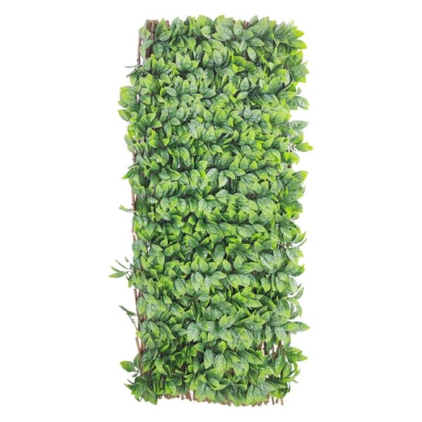 1.2 M Fence Wood Flower Plastic Green